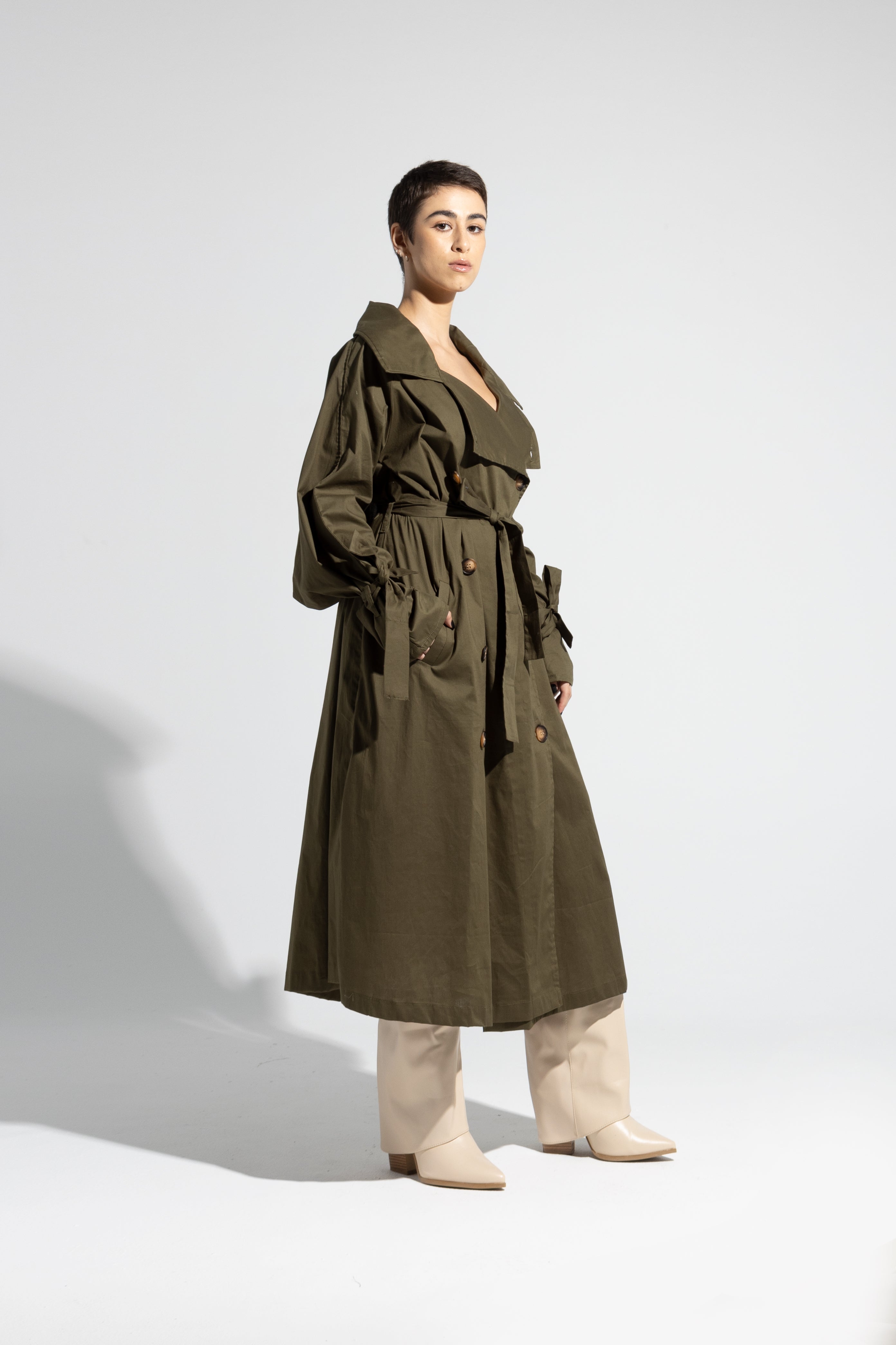 Oversized Belted Trench Coat – SHOP MEROË